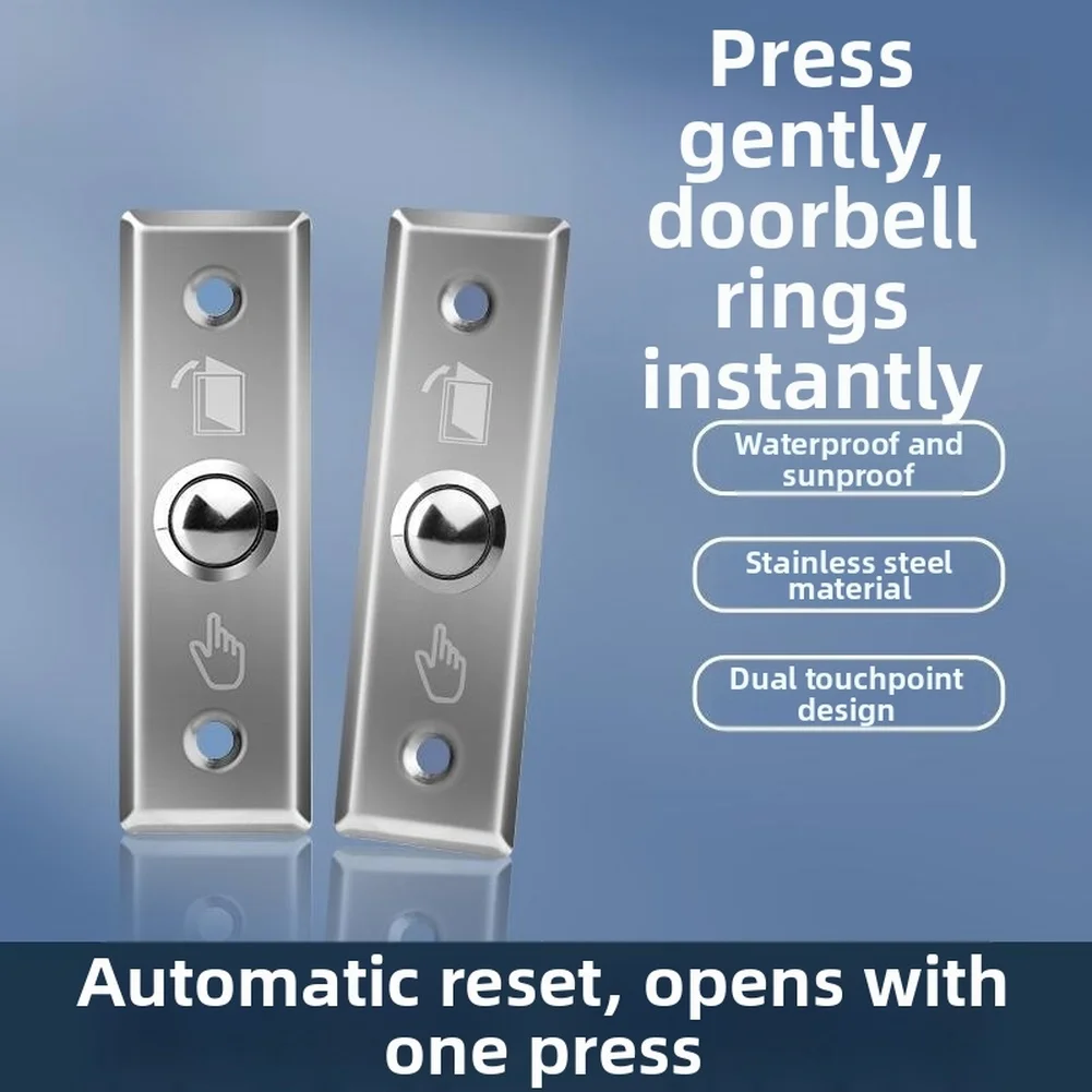 Push Button Switch 86 Type in Stainless Steel for Interview Control and Door Exit Systems with Accurate Tactile