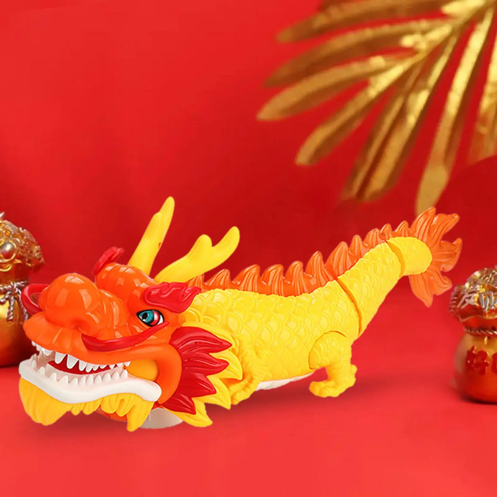 Electric Dancing Chinese Dragon Toys 2024 Spring Festival New Year Gift Early Educational Toys Learning Toy for 1 2 3