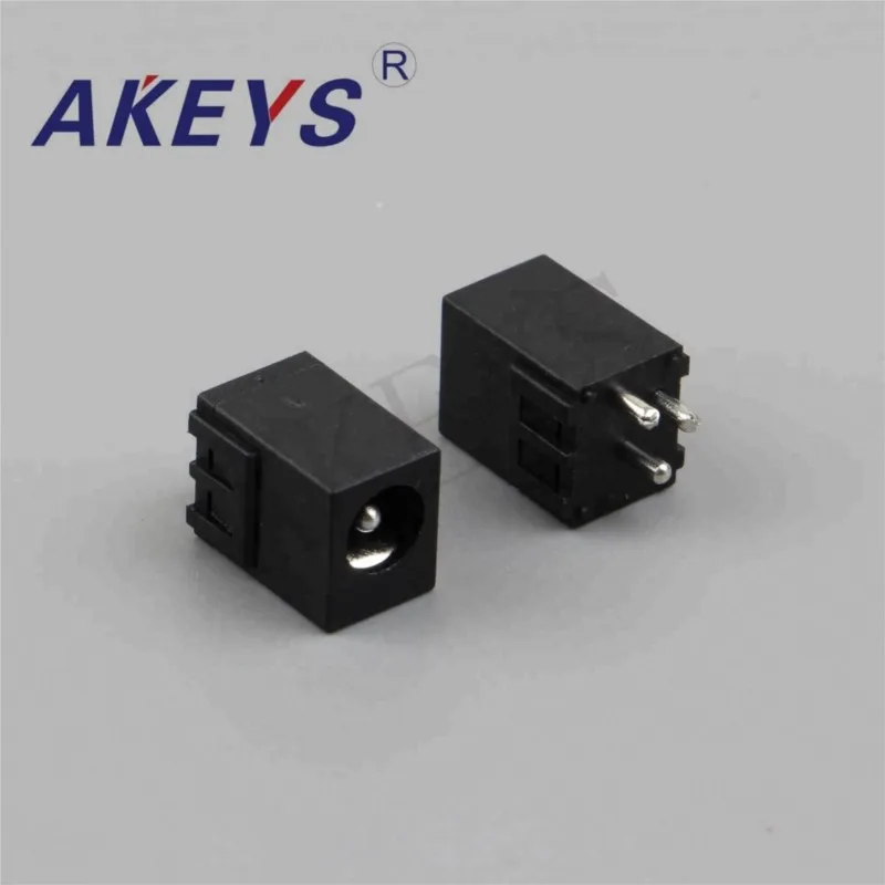 10 PCS DC-051 6.4mm Female DC jack Panel Mount Connector DC Power Jack Socket with 3 fixed feet
