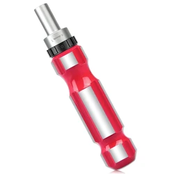 Quick Change Screwdriver Bit Holder 1/4 Inch Hex Shank Magnetic Tip Ratchet Screwdriver Wrench Handle For Torx Flat Phillips Bit