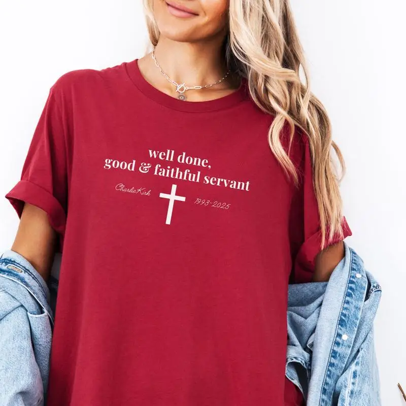 قميص تشارلي كيرك الحرية، تي شيرت قطني للجنسين بتصميم جرافيك للرجال والنساء والملابس النسائية Freedom Charlie Kirk Sing