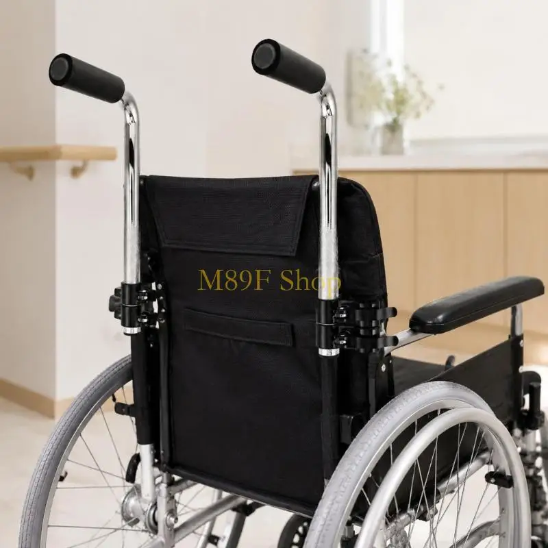 M89F Wheelchair Pushing Accessory, Two Stainless Steel Handle Extensions