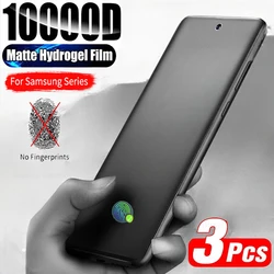 3Pcs Matte Hydrogel Film For Samsung S24 S23 S22 S21 Ultra Plus S20 FE Screen Protectors For Galaxy Note 20 A15 A55 A73 A33 5G