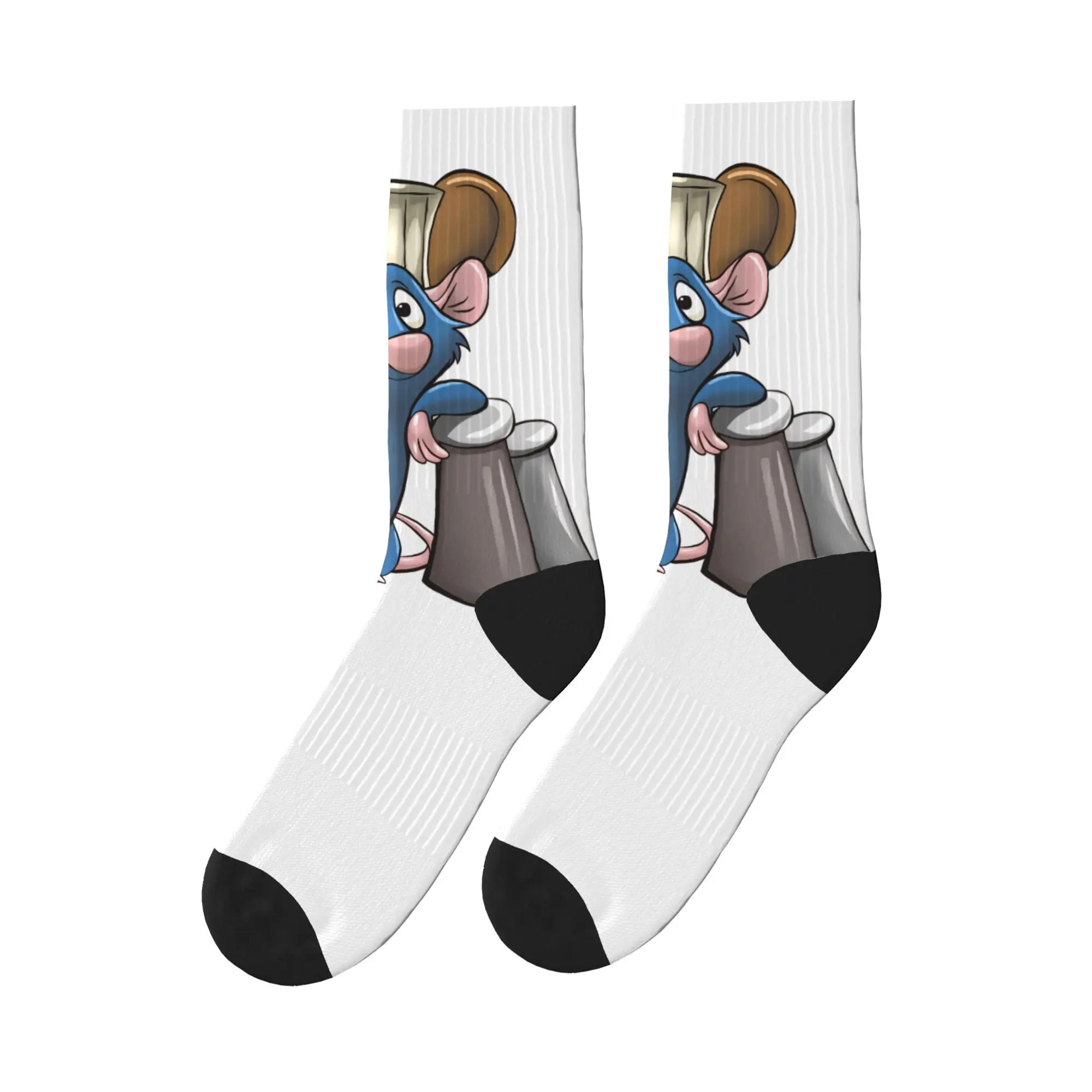 Women Men Socks Ratatouille  Stockings Non-Slip Medium Soft Socks Autumn Trendy Graphic Climbing Socks