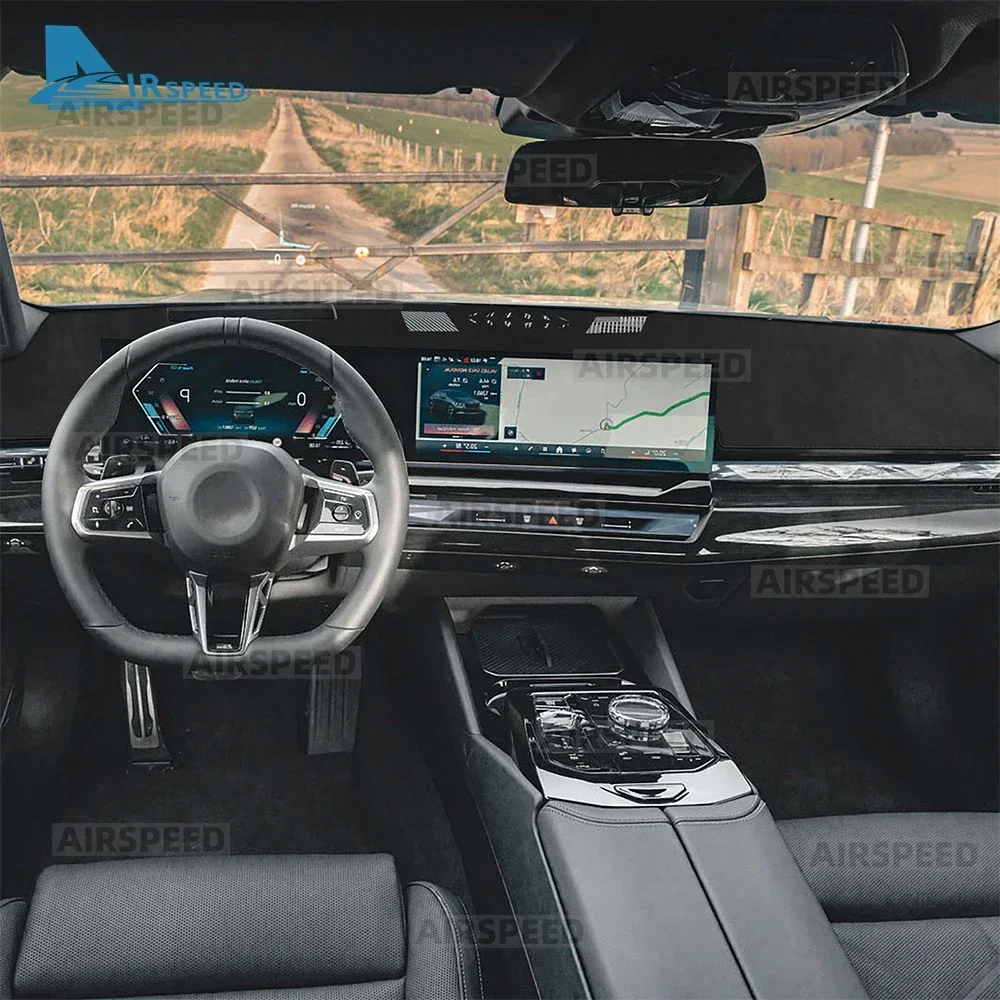 Car Dashboard Cover for BMW 5 Series G60 2024 2025 2026 Sun Protection Mat Light-Proof Pad Center Console Sun Pad Accessories