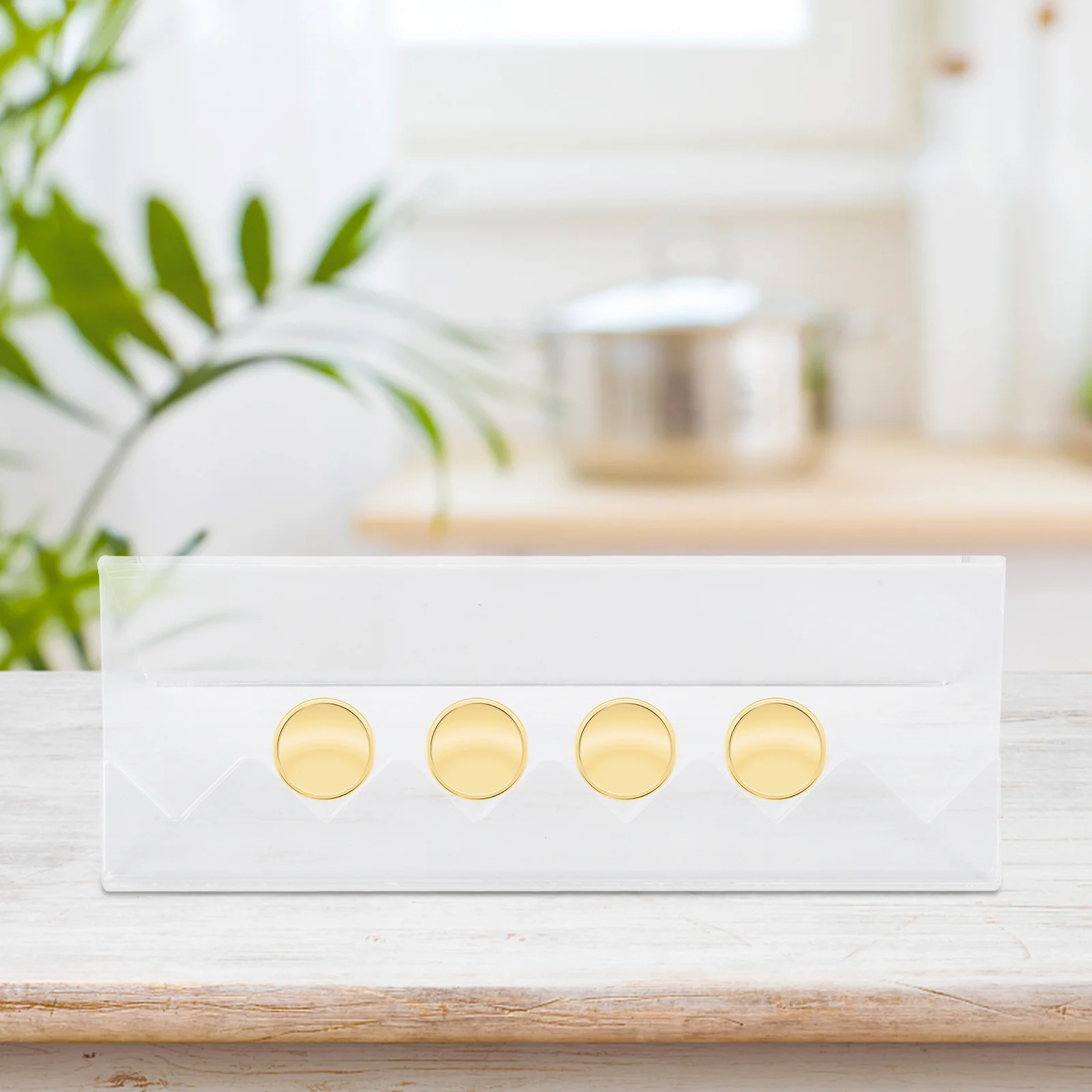 1 قطعة حامل عرض أكريليك للعملات المعدنية حامل تخزين العملات المعدنية المستقر الشفاف لعرض سطح المكتب المنزلي #6