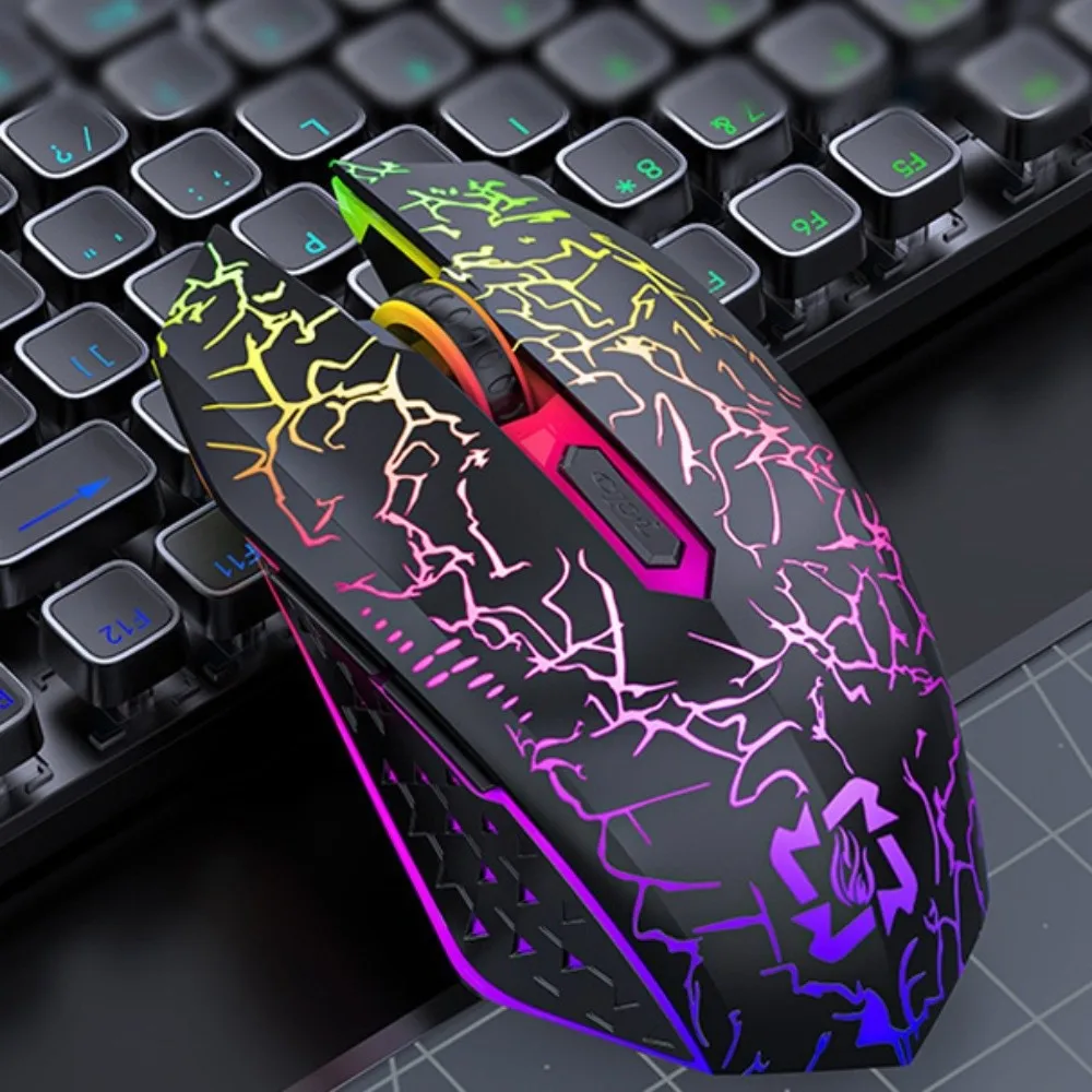 Leve bluetooth 2.4g mouse sem fio rgb modo duplo portátil mouse sem fio luzes coloridas portátil recarregável mouse pc