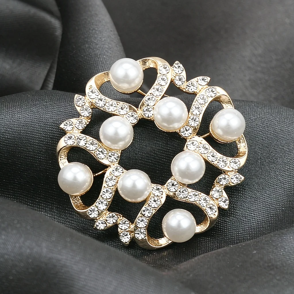 2026 French Style Personalized High-End Shoe Accessories Scarf Clip Metal Lapel Pin Brooch Anti-Exposure Device Tie Accessory Hidden Button Decorative Pin Versatile Best Match Corsage Shoe Badge Shoe Metal Badge Date Couple Wedding Guest Brooch Exquisite Brooch