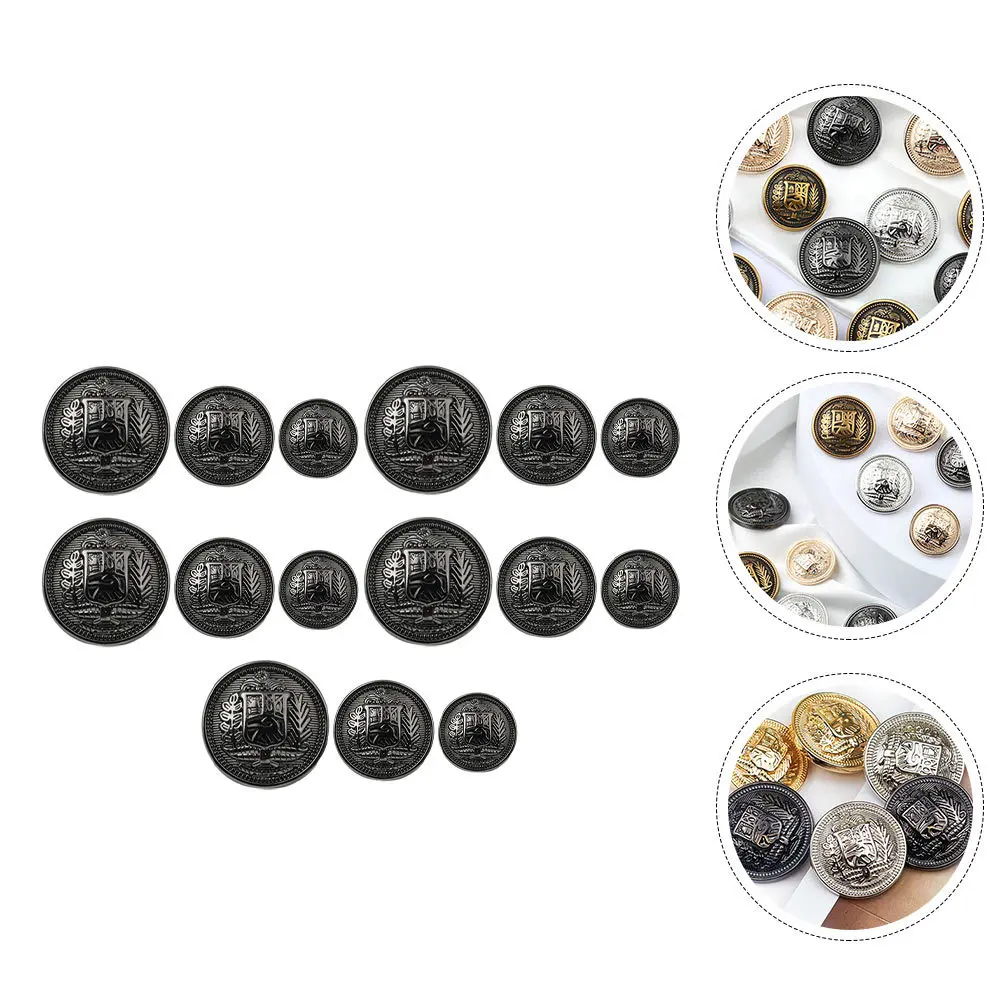 

30Pcs Fashion Sewing Buttons Zinc Alloy Metal Button for Jeans Cotton Coat Business Suit School Uniform Decor Clothes Button
