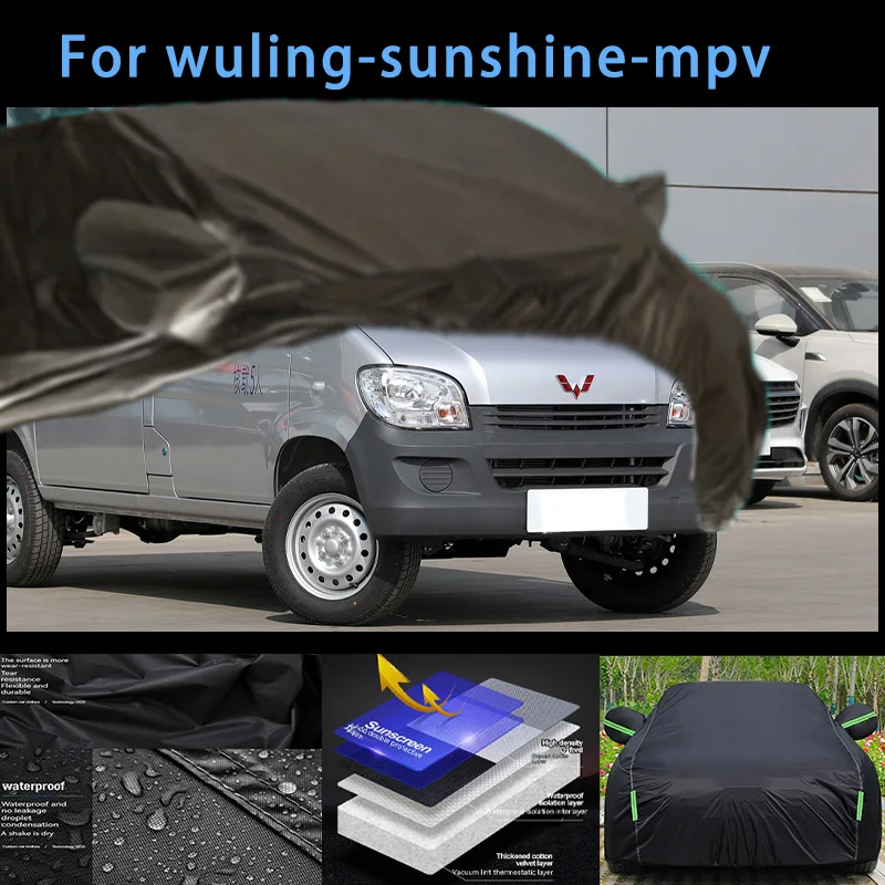 

For wuling-sunshine-mpv Outdoor Protection Full Car Covers Snow Cover Sunshade Waterproof Dustproof Exterior Car accessories