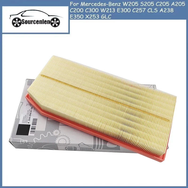 A2640940200 2640940200 Air Filter for Mercedes-Benz W205 S205 C205 A205 C200 C300 W213 E300 C257 CLS A238 E350 X253 GLC