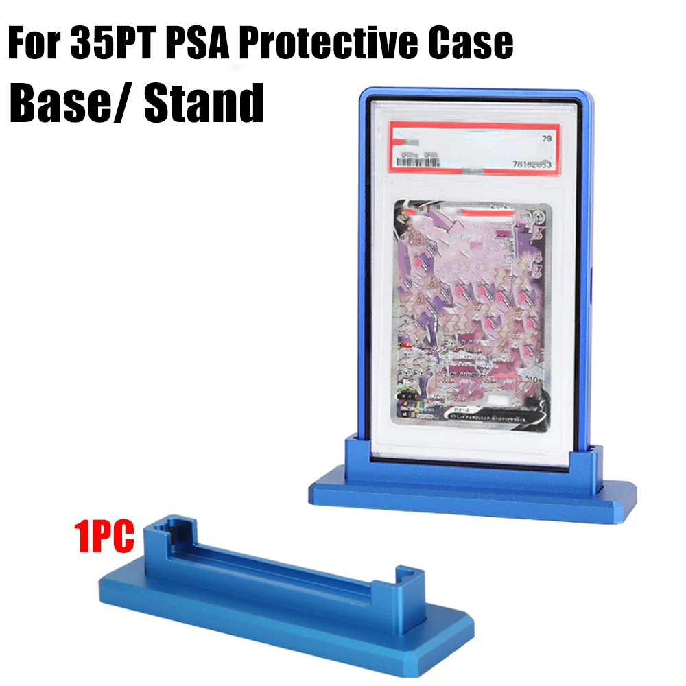 Aluminum Alloy Base For 35PT PSA CGC Graded Card Protector, Magnetic Metal Display Stand For Trading Card PSA Slab Case