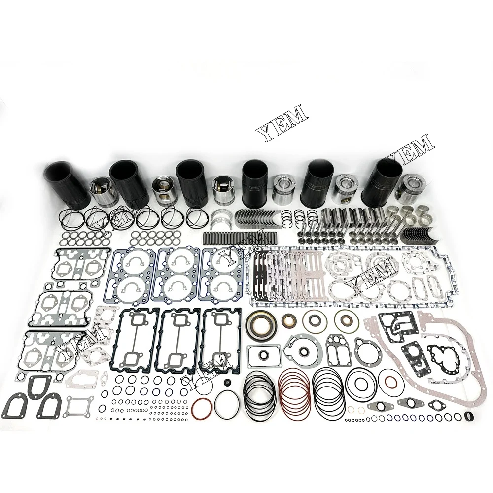 6x Overhaul Rebuild Kit With Gasket Set Bearing&Valve Train For Cummins N14 Engine Spare Parts