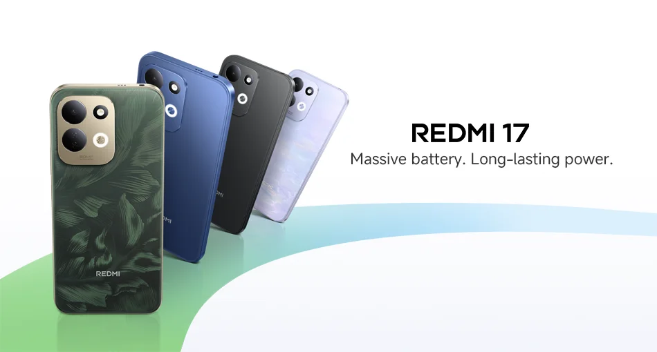 Xiaomi Redmi 17 Global Version 4G Smarphone 6.9''Display MediaTek Helio G91-Ultra 7500mAh 45W Turbo Charging 50MP AI Dual Camera