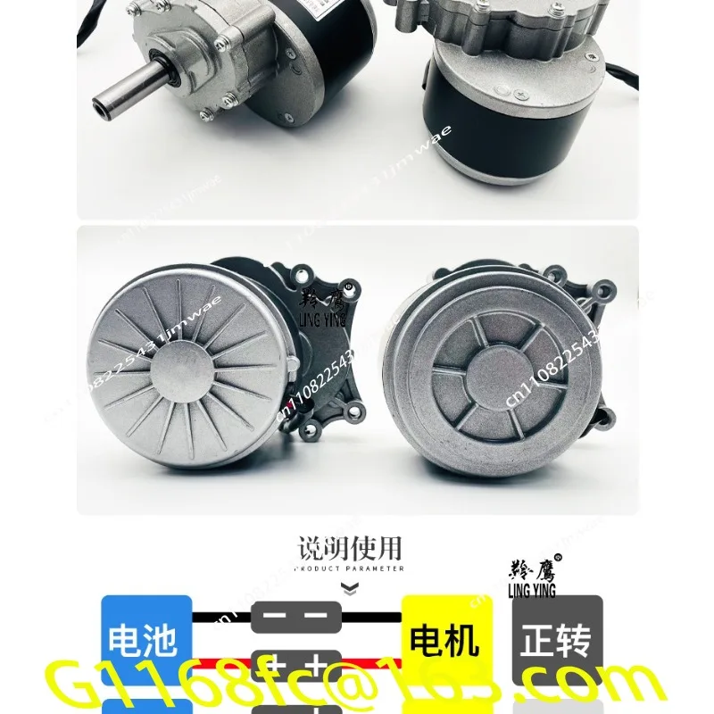 MY1016Z Permanent Magnet DC Brushed Low Speed Secondary Geared Electric Vehicle Motor 24V250W Wheelchair Motor