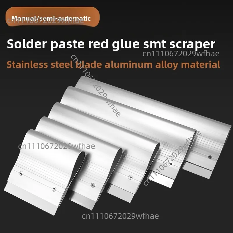 Stainless Steel SMT Spatula - Dual-Purpose Solder Paste & Red Glue Spreader for PCB Assembly
