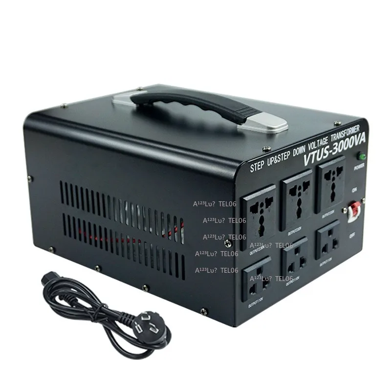 1500W Voltage Converter Transformer 220V to 110V Step Up Down Power Adapter drapeau