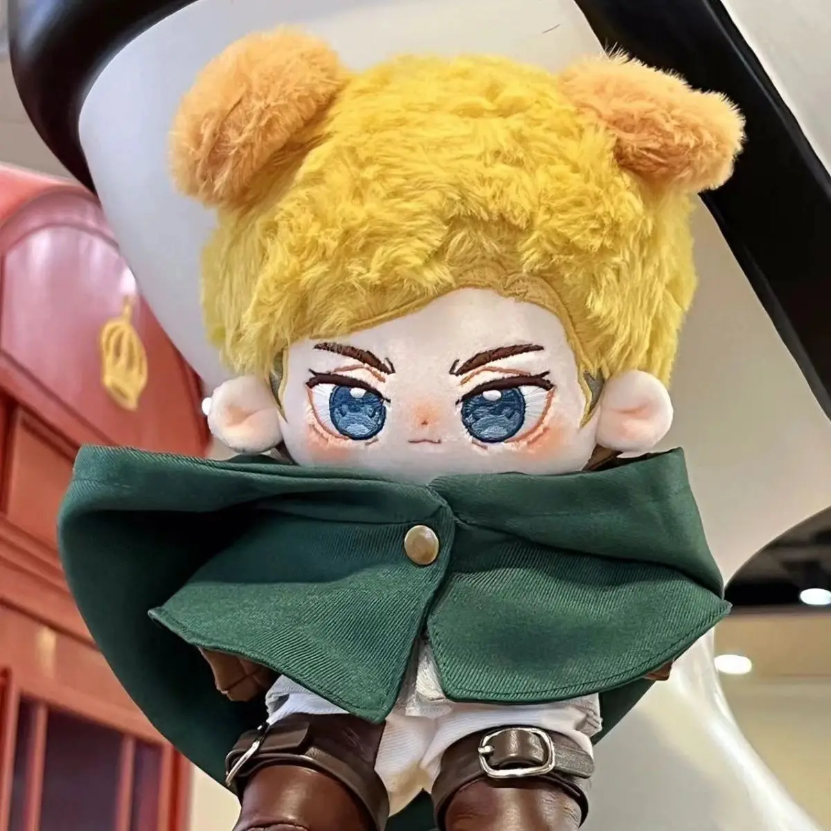 Erwin Smith Schattige 20Cm Gevulde Pluche Pop Cos Anime Aanval Op Titan Katoenen Pop Voor Kinderen Volwassenen Cartoon Verzamelbare Poppenspeelgoed