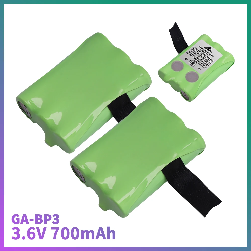 

GA-BP3 Battery 3.6V 700mAh Pack for Cobra PR145/150 /155G Walkie-Talkie 2-Way Radios NiMH Batteries 1-10pcs Battery