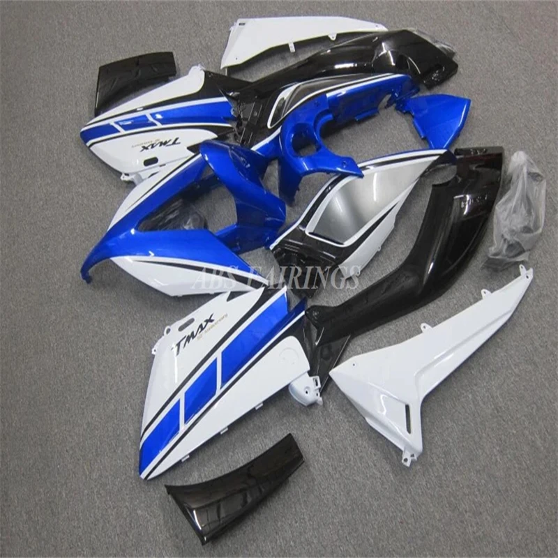 

Injection Mold New ABS Whole Bike Fairings Kit Fit for YAMAHA Tmax 530 2015 2016 15 16 Bodywork Set Custom Blue White