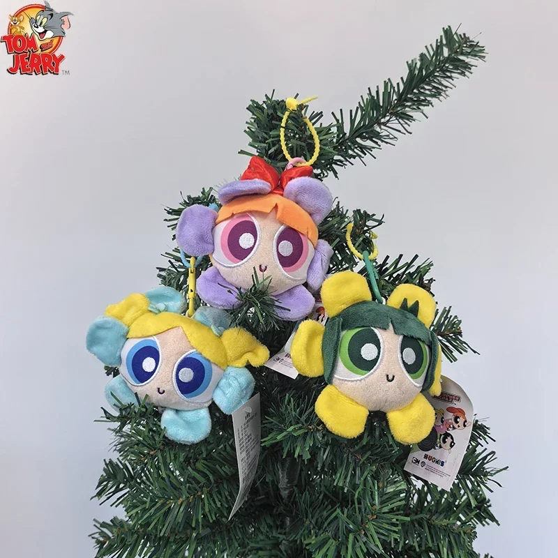 جديد عيد الميلاد قلادة الكرتون 12 سنتيمتر الأصلي زهرة تصميم Powerpuff الفتيات الديكور حلي معلقة لوازم الحفلات هدية #2