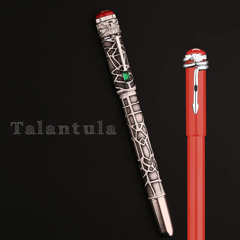 New Majohn F9S Metal Fountain Pen Resin Vintage Classic Heritage Snake / Spider Piston Ink Pen Fine Nib 0.5mm Business Gift Pen