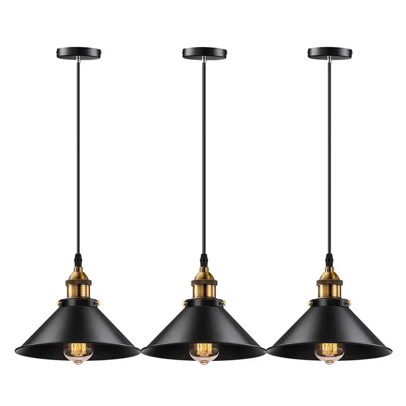 Lâmpada suspensa vintage com tampa retro, luzes pendentes para loft, abajur russo, cozinha, jantar, quarto, iluminação doméstica, e27