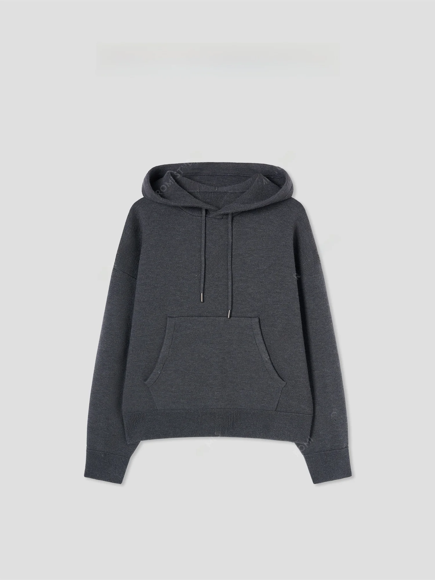 

ROMI STUDIO ChillVibe Wool Blend High Weight Loose Hoodie 442T990 Comfortable Soft Fabric Women's Sweatirt Autumn Faion