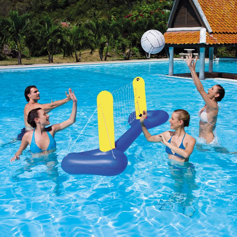 Spielzeug Wasser Volleyball Netz Set für Kinder Erwachsene aufblasbaren Pool schwimmenden Sommer Wasserspiel