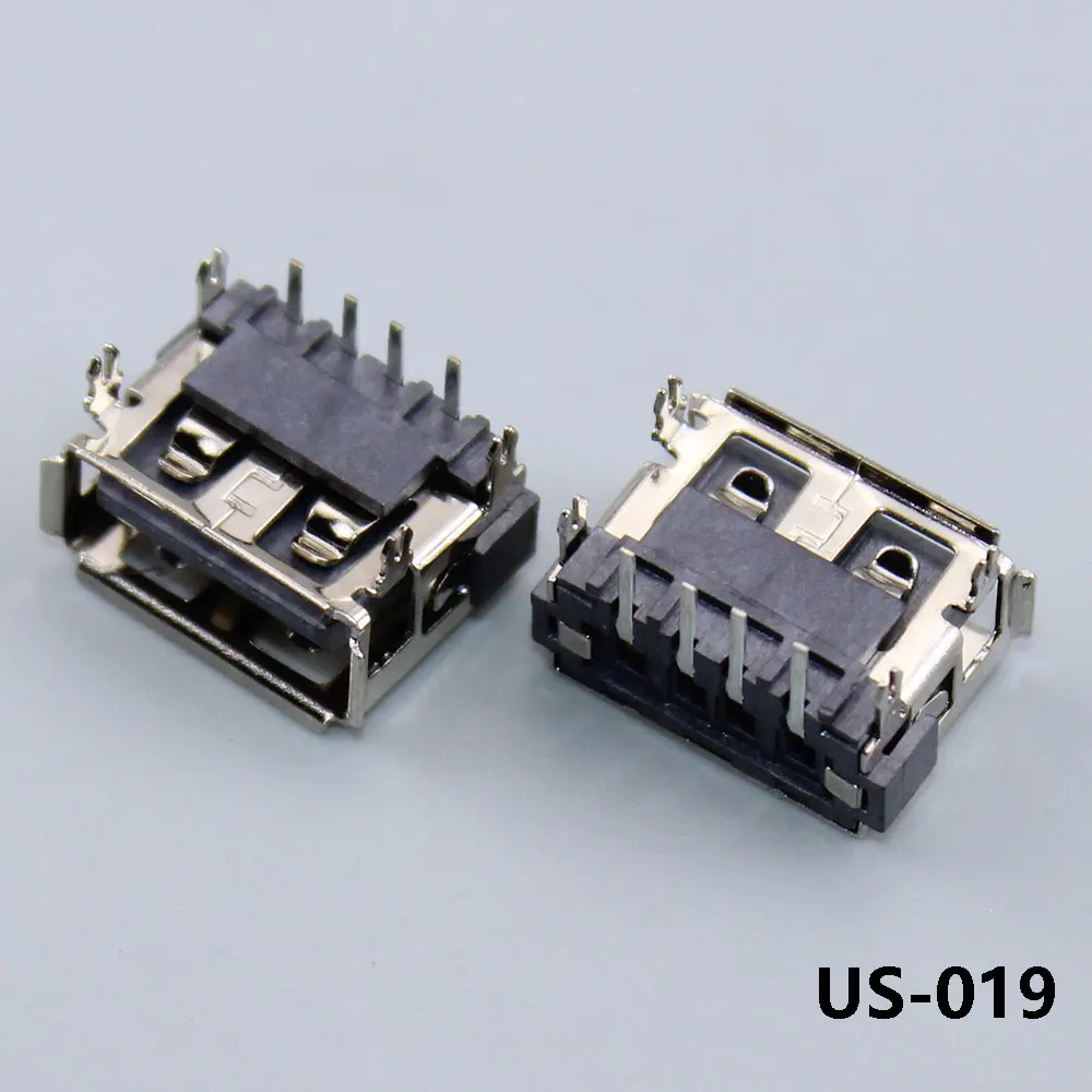 20pcs Micro USB connector 4pin seat Jack Four legs  Inserting plate seat  connector Notebook Usual Ultra Short USB Interface