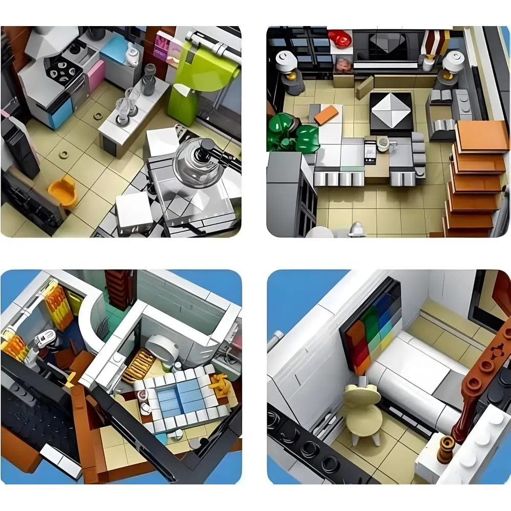 Jim's Modular Cubist Villa: Compatible City Building Blocks for Lego & Major Brands
