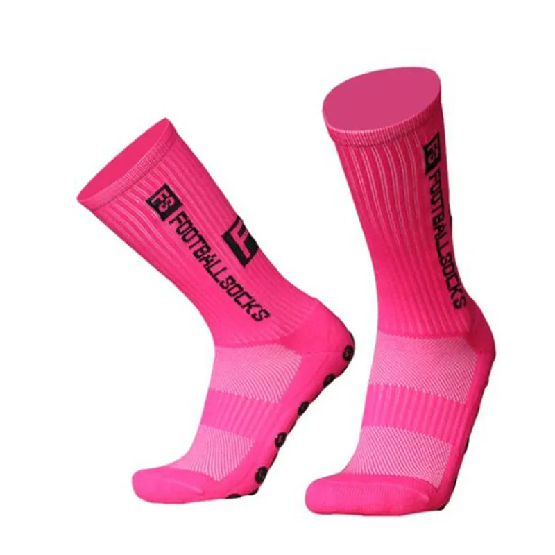 New Style FS Football Socks Round Silicone Suction Cup Grip Anti Slip Soccer Socks Sports Men Women Baseball Rugby Socks