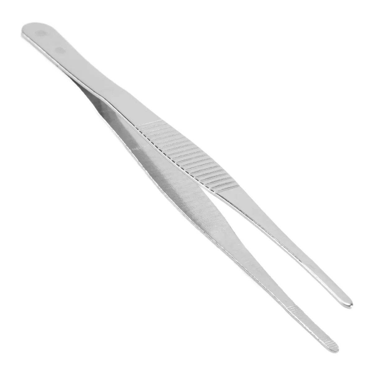 

AB06 5.5" Long Silver Tone Stainless Steel Round Tip Tweezers