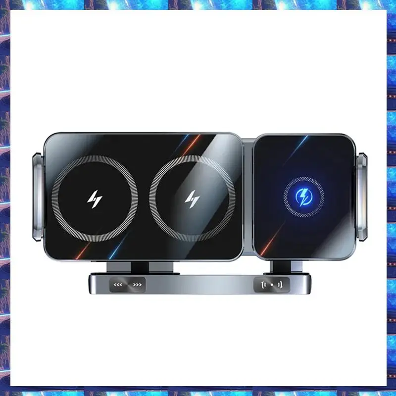 

2025 15W Wireless Fast Car Charger Mount Gravity Car Phone Holder For Smart Phone Automatic Rotating Universal Phone Stand,15W W