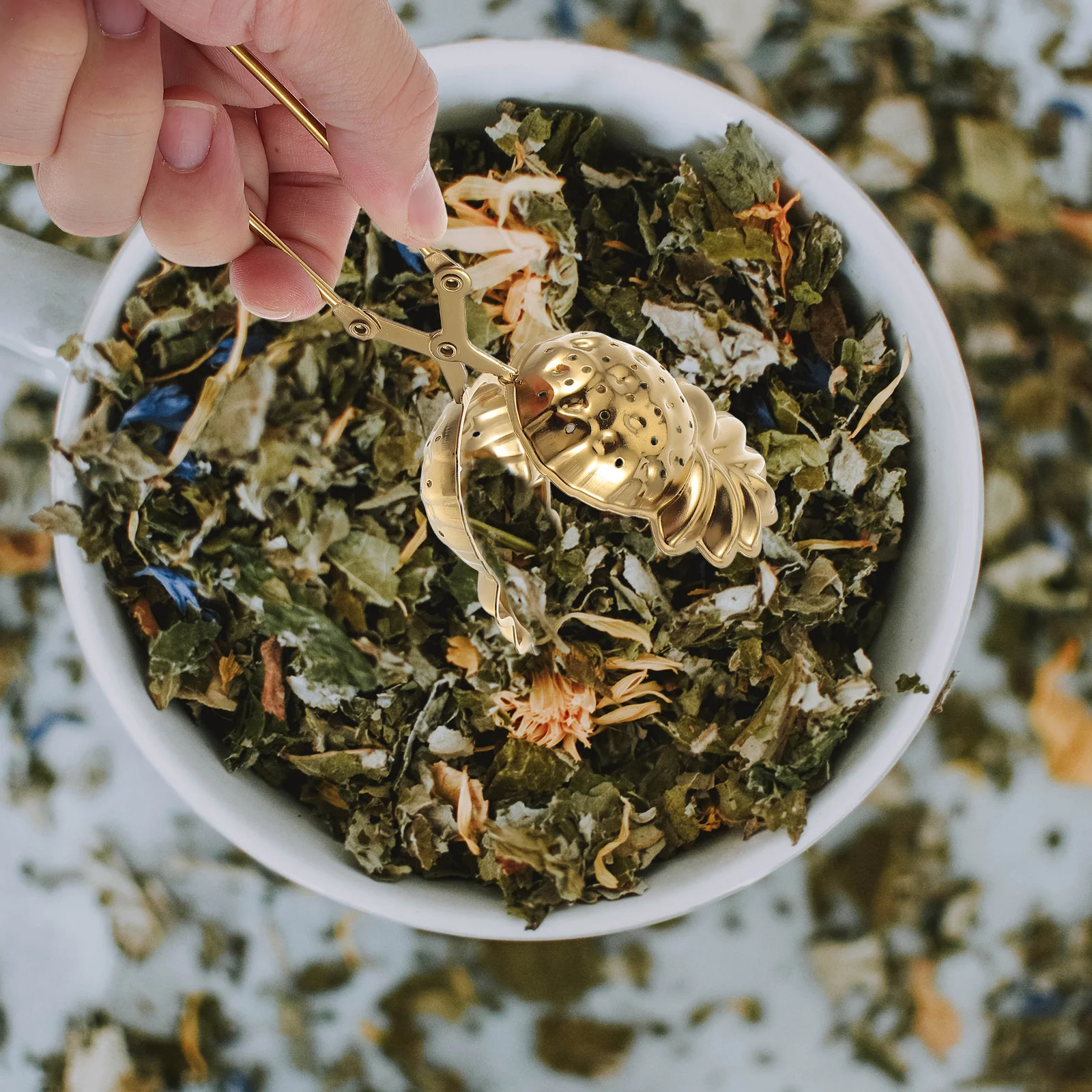 

2pcs Stainless Filter Practical Infuser For Home Kitchen Practical Infuser Tea Rooms Compact Tea Making Tool