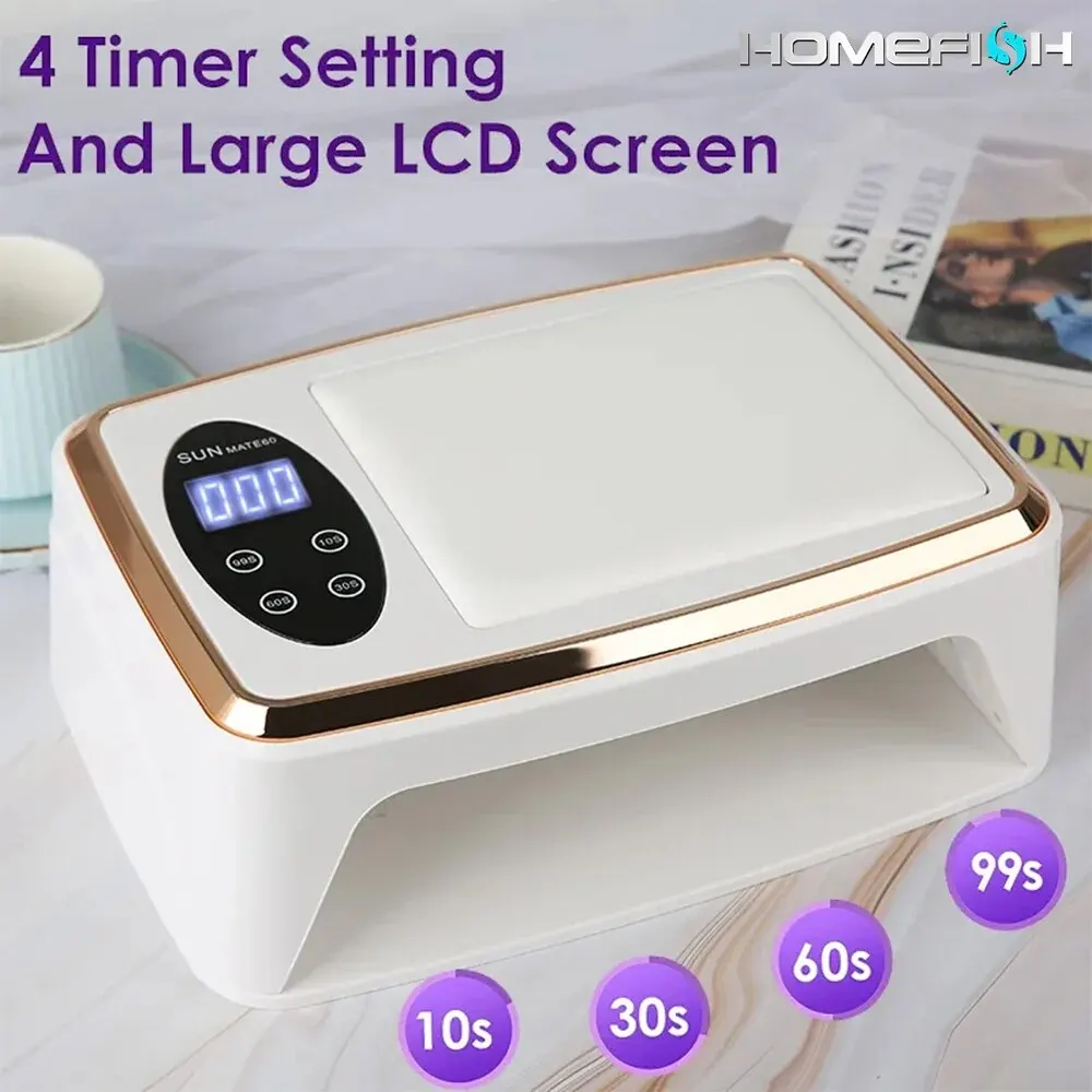 380W Professional Nail Dryer 90 Leds Nail Dryer UV Lamp for Curing All Gel Nail Polish Motion Sensing Manicure Pedicure