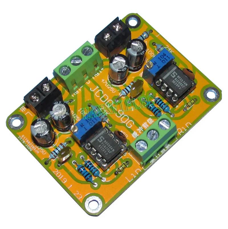 مراجعة وتحليل لوح الدوائر HIFI NE5534 DC Buffer Stereo OP-AMP Preamp Preamplifier Circuit Board