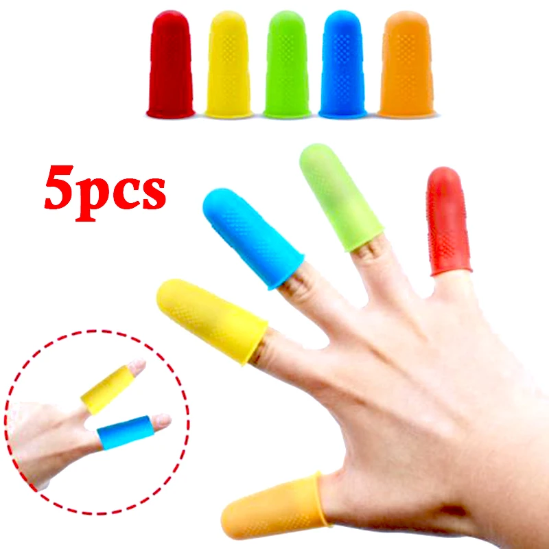 High quality S/M/L Gel Finger Protector Silicone Scald-proof Anti-slip Anti-Burn Cot Finger Protector Elastic New