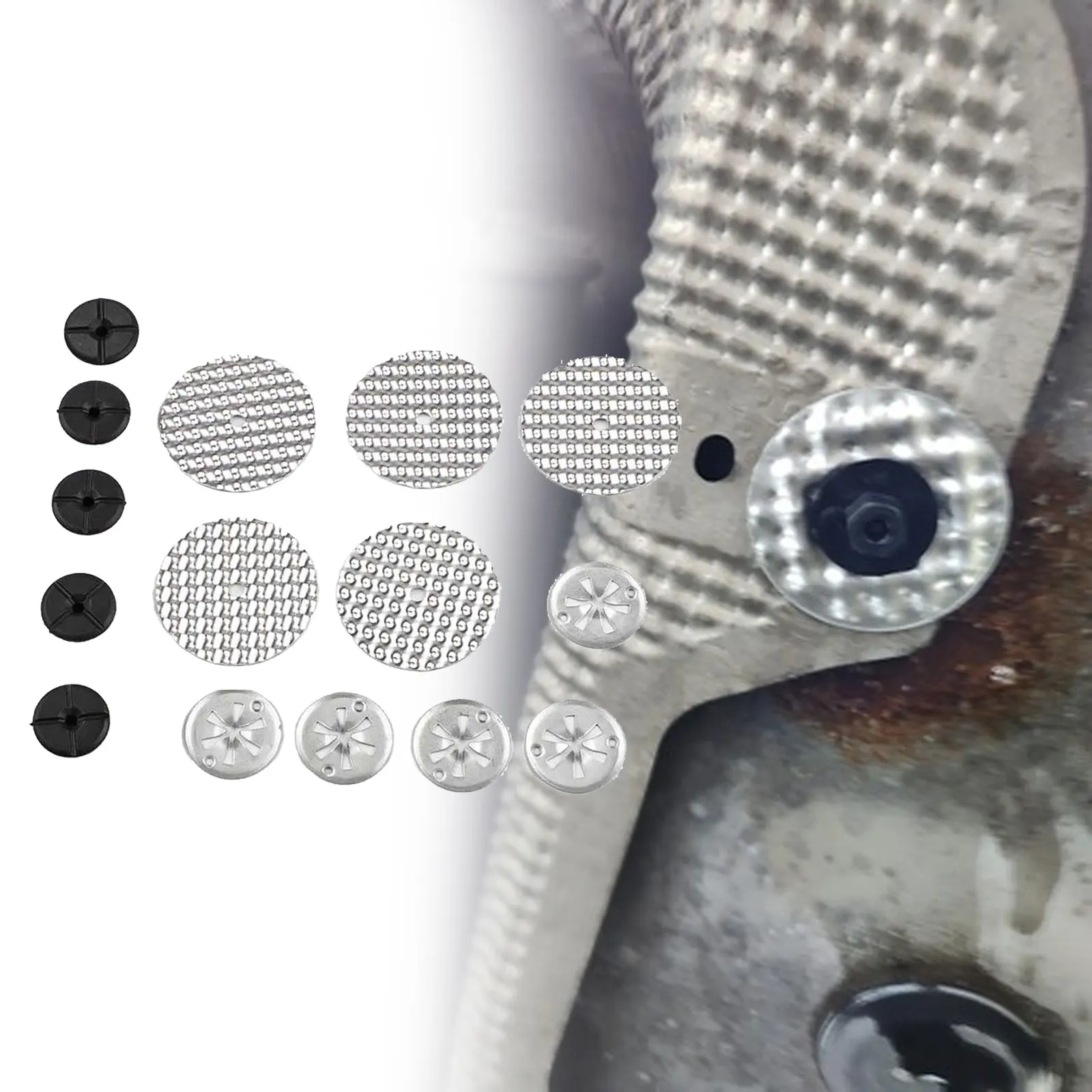 For Most Cars Metal Heat Shield Heat Shield Repair Kit Car Repair As Shown In The Picture Non-deformation Feature