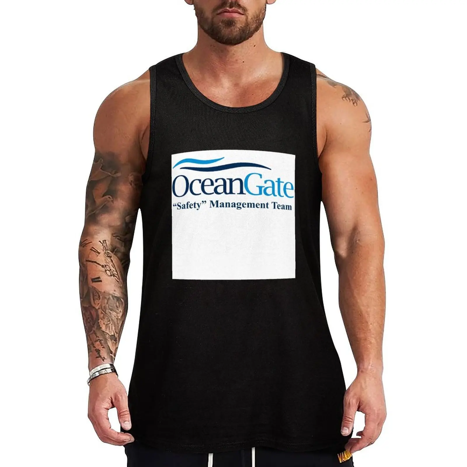 

Ocean Gate Safety Management Tank Top Breathable Tank Top Moisture Wicking Sleeveless Shirt