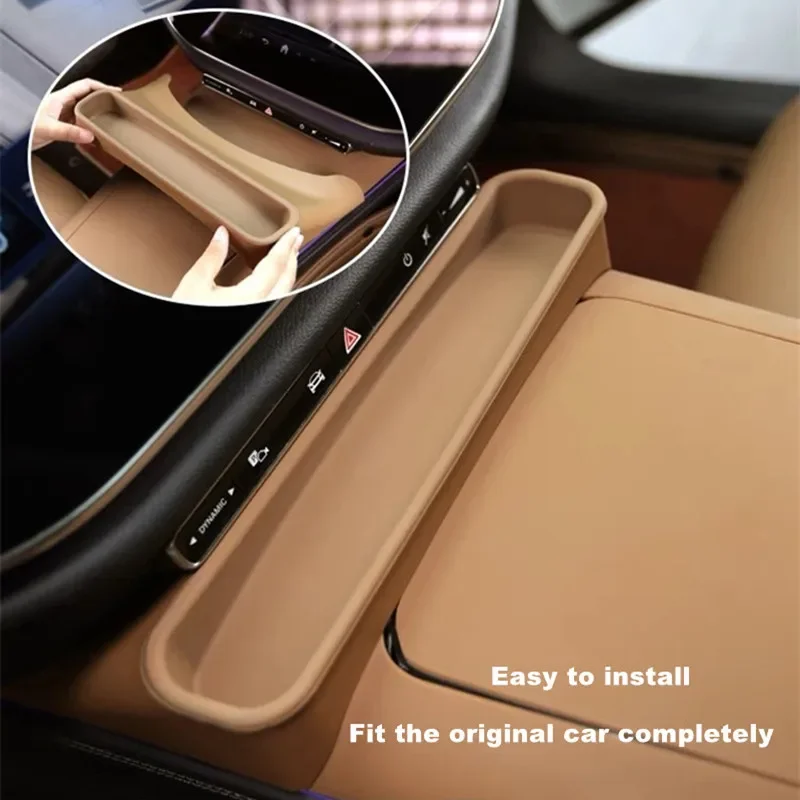 For Mercedes Benz E Class W214 2024 2025 Interior Accessories 2 Piece Car Center Console Panel Key Phone Storage Box Organizer