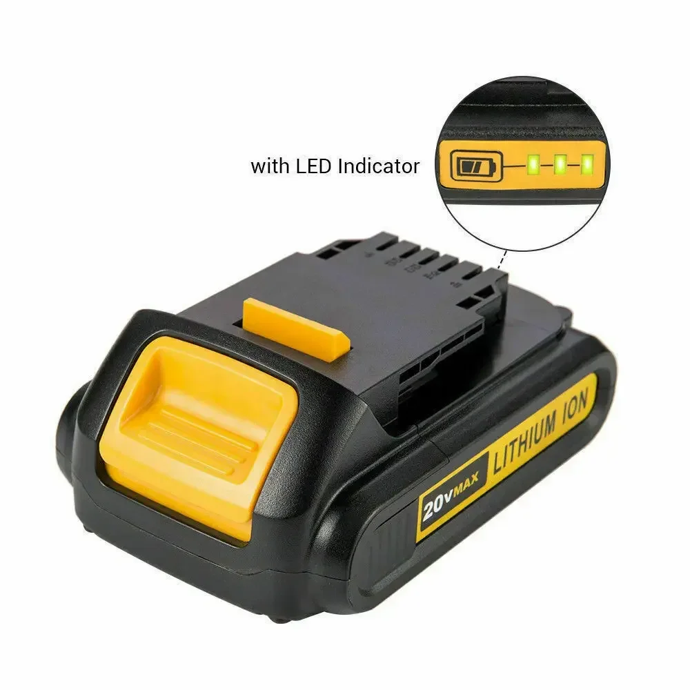 DCB203 리튬 이온 배터리 18Volt 20V 3.0Ah Dewalt Max 도구 DCB205 DCB206 DCB204 DCB200 DCB182 DCB180 DCB230 DCD DCF DCG 시리즈