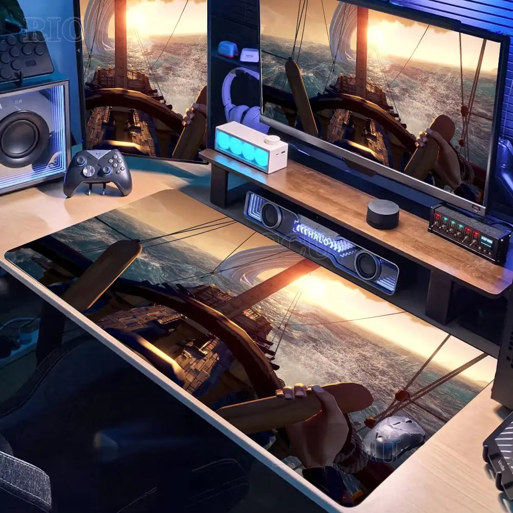 Game S-Sea Of T-Thieves Mouse Pad Mousepad Large Gaming Mouse Pad LockEdge Thickened Computer Keyboard Table Desk Mat