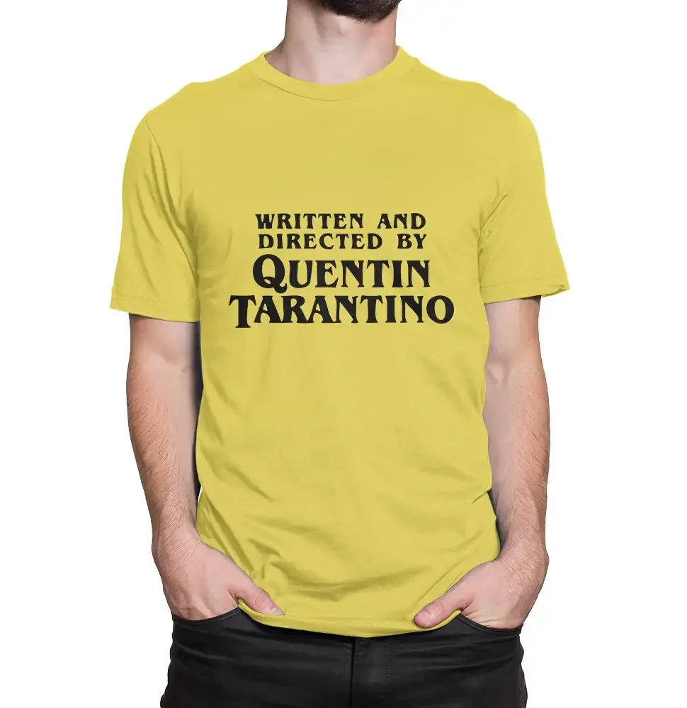 Written and Directed By Quentin Tarantino T Shirt 100 Cotton  All Sizes mw 354