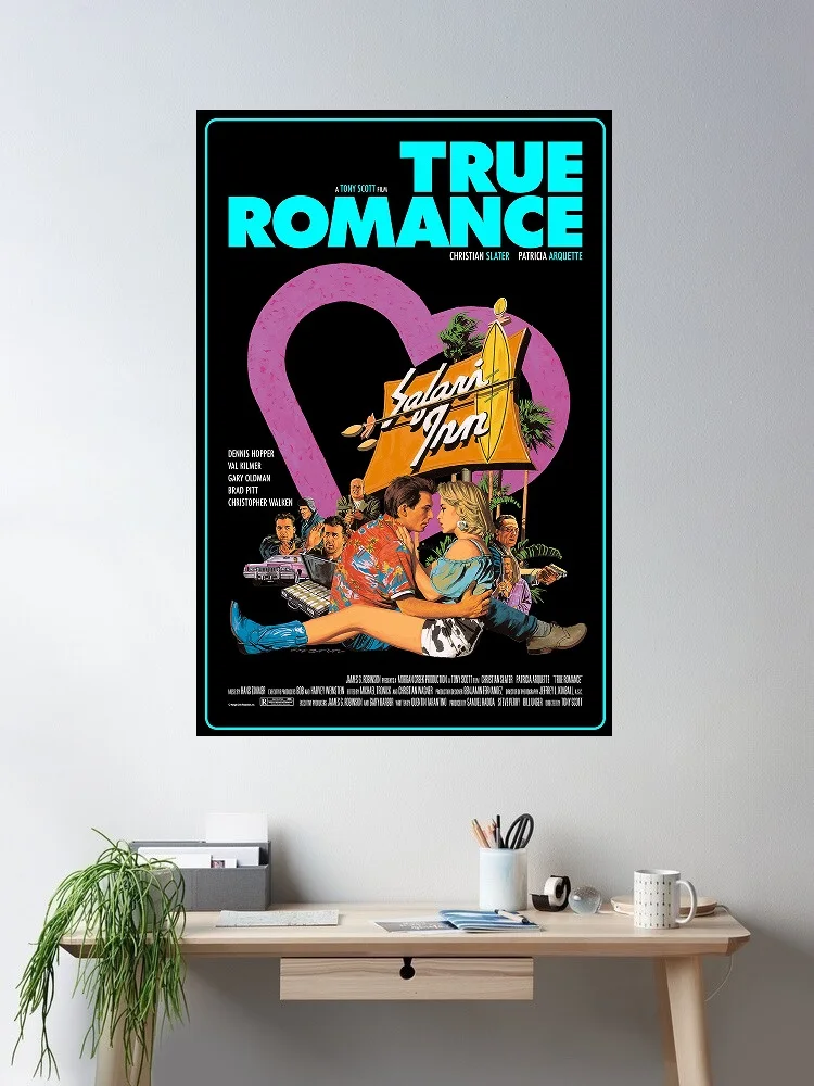 

True Romance Movie Art Print Canvas Poster, Living Room Decor, Home Wall Picture