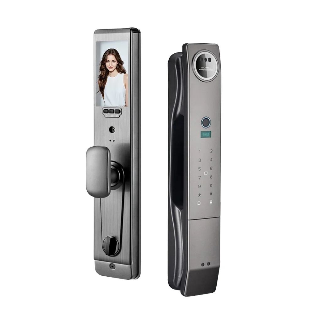 

New Design 3D Face Recognition Smart Lock Digital Door Office Smart Drawer Lock with Wifi Keyless Waterproof Tuya for IP Network