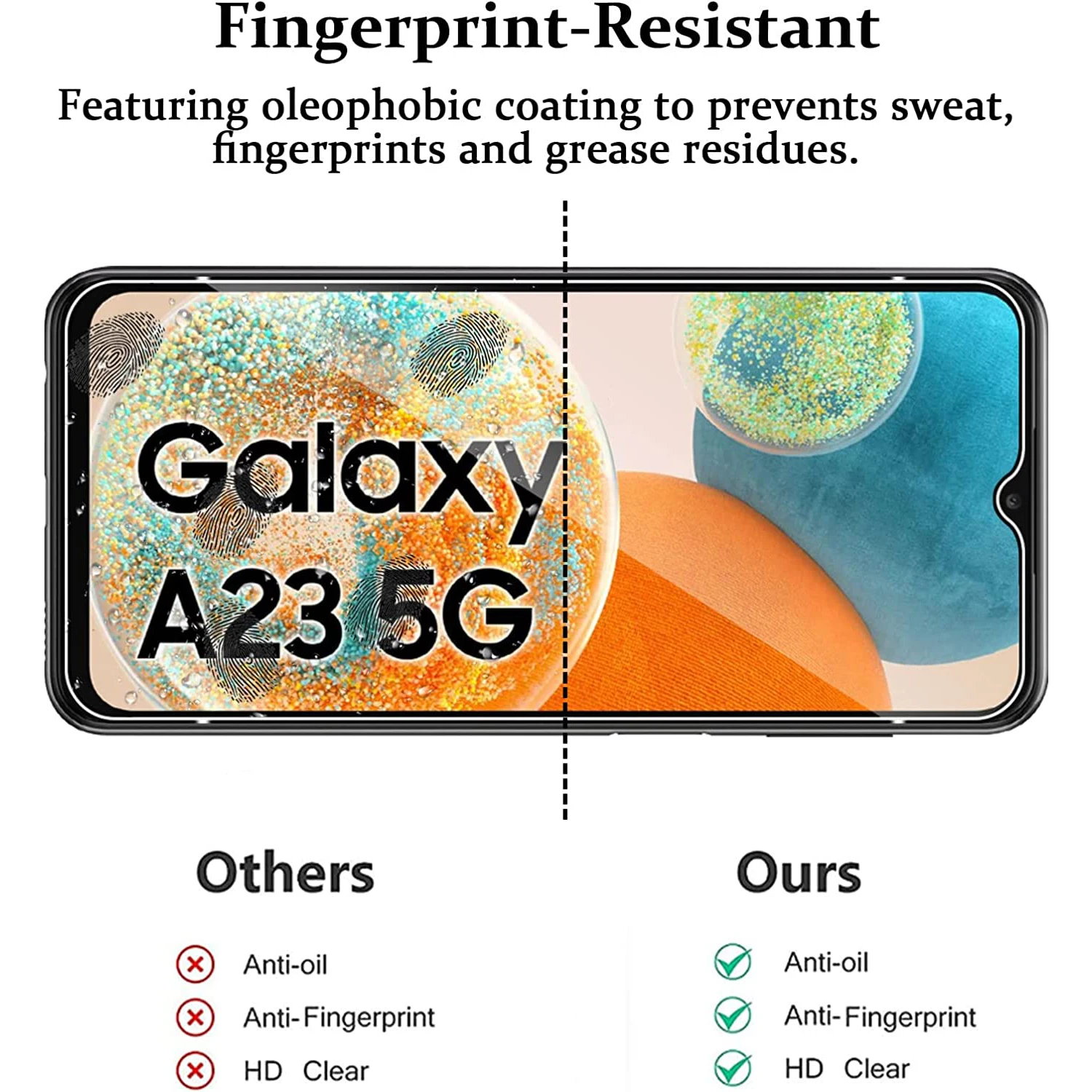 Film protecteur d'écran en verre 9H Guatemala, pour Samsung Galaxy A23 5G 4G, 2 ou 4 pièces