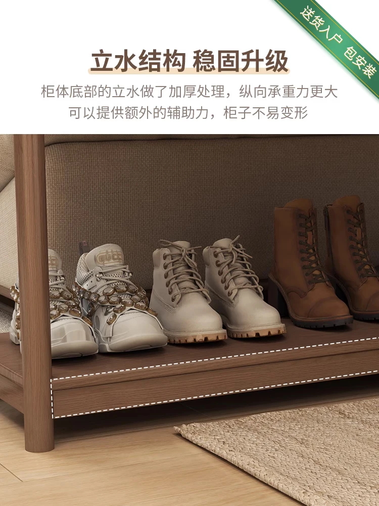 Szafka na werandę z litego drewna zimowego, szafka działowa do przedpokoju w salonie, szafka na buty z drzwiami i zintegrowaną biblioteką.