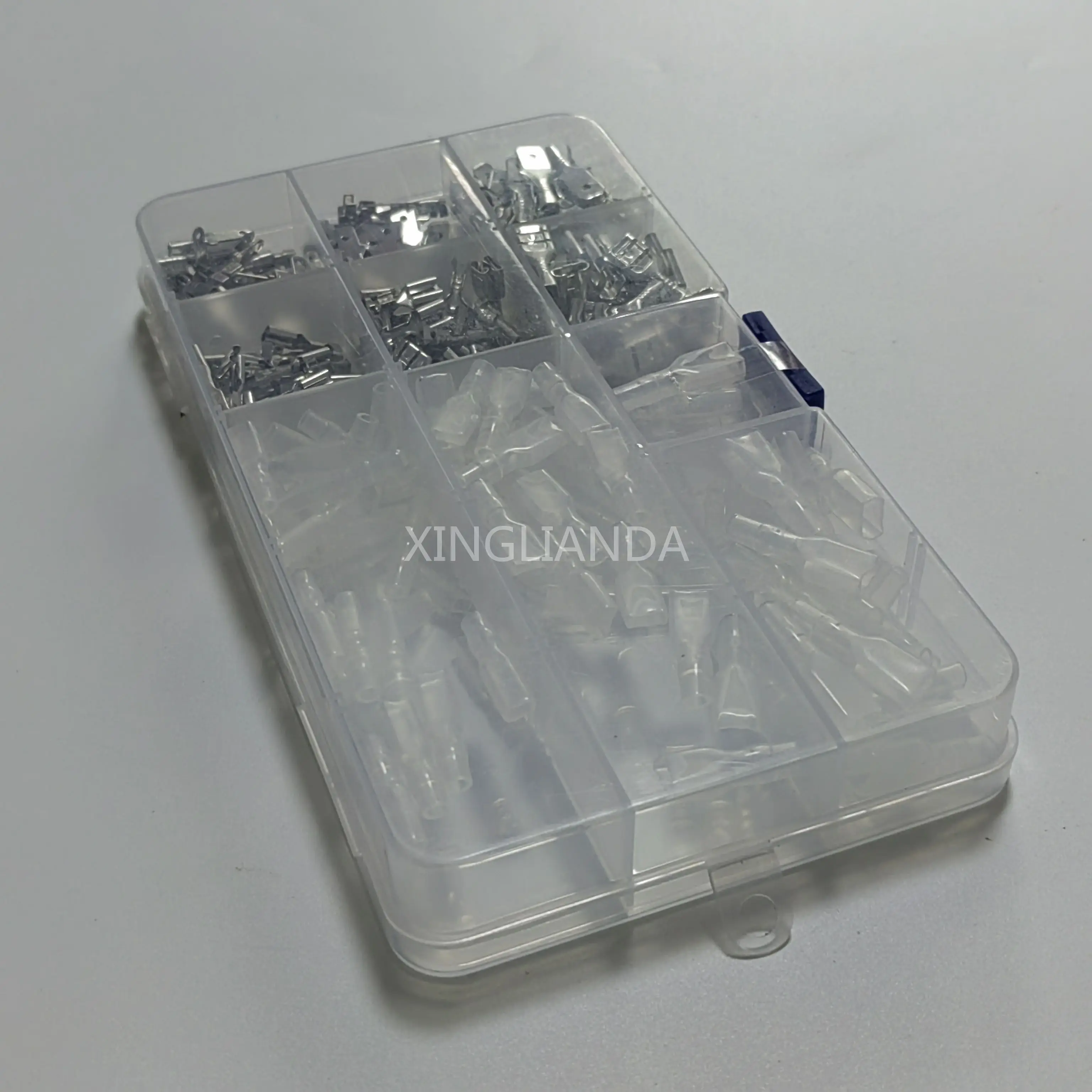 270PCS/Box Each 30 Sets 6.3/4.8/2.8mm plug spring+insert piece+sheath cold press terminal male and female plug connectors