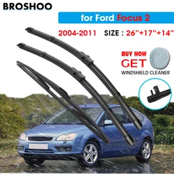 Wiper Front Rear Wiper Blades Set For Ford Focus 2 2004 2005 2006 2007 2008 2009 2010 2011 Front Rear Window 26